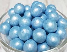 Посыпка рис воздушный Голубой 1,5кг 12-13мм (208)