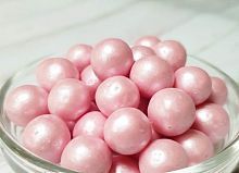 Посыпка рис воздушный Розовый  1,5кг 12-13мм (128)