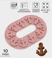 Форма для шоколада силикон "Якорь" 4716628 