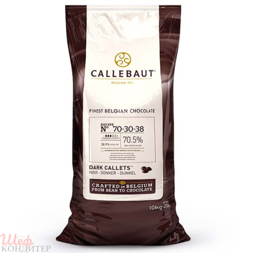 Шоколад горький Callebaut 70,5% 10 кг 