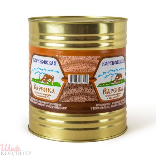 Молоко сгущенное Вареное с сахаром КОРЕНОВКА 3,7кг. 8,5% 