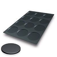 SQ029. Форма силиконовая 60X40 диск d12  (короб 1 шт.)