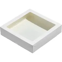 Коробка 200*200*45 с окном белая TABOX PRO 1500