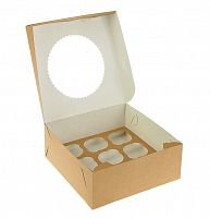 Коробка на 9 капкейков 250*250*100