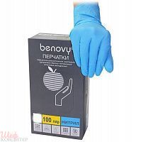 Перчатки нитриловые неопудр ГОЛУБЫЕ L 1 пара BENOVY Перчатки нитриловые неопудр ГОЛУБЫЕ L 1 пара BENOVY