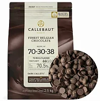 Шоколад горький Callebaut 70,5% 2,5 кг 