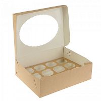 Коробка на 12 капкейков 330*250*100