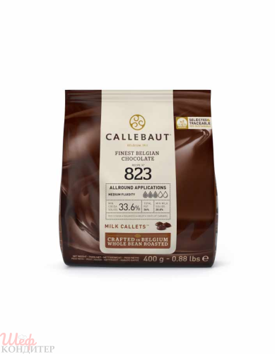 Шоколад молочный Callebaut 33,6% 400 гр