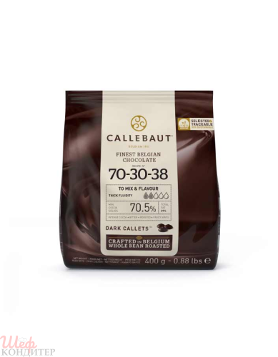 Шоколад горький Callebaut 70,5% 400 гр
