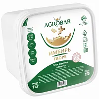 ПЮРЕ фруктовое ИМБИРЬ с/м 1 кг "Агробар"											