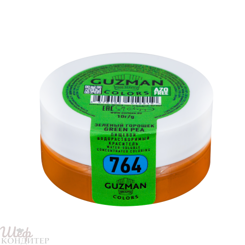 Краситель водорастворимый Зеленый горошек 10г GUZMAN 