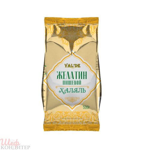 Желатин говяжий гранулированный Халяль 180+bloom 500гр. VAL'DE 