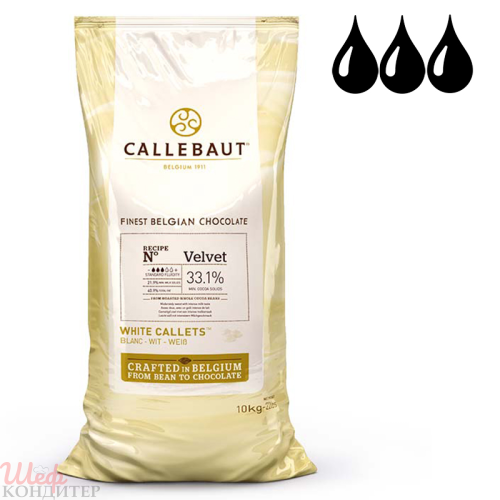 Шоколад белый Callebaut Velvet 32% 10 кг W3-01B