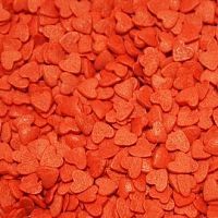 Посыпки Сердечки красные 50гр